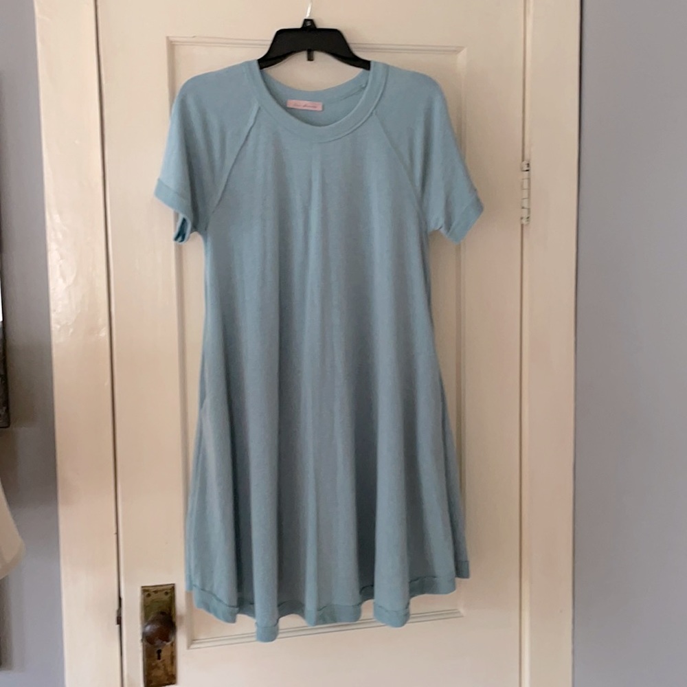 Raw Edge A-line Dress